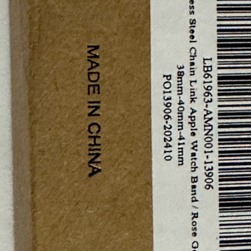 NWT QUINCE Stainless Steel Chain Link Smartwatch Band - Rose Gold- 38-41mm - Picture 6 of 6